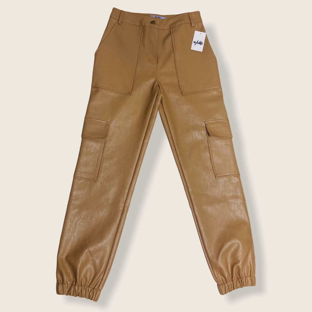Mocha Leather Pants